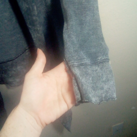 One World Acid Wash Bling Thermal Open Cardigan - Picture 6 of 16